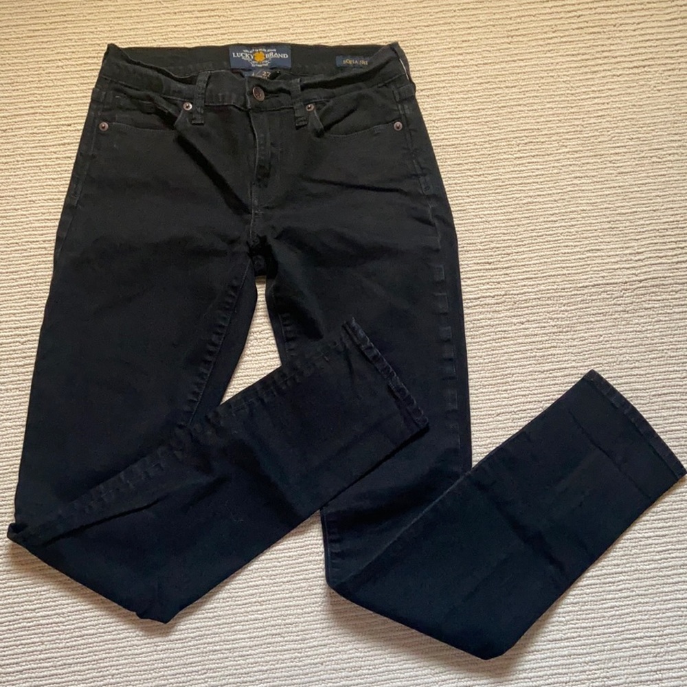 Lucky Brand Sophia Skinny black jeans, size 4/27 Regular